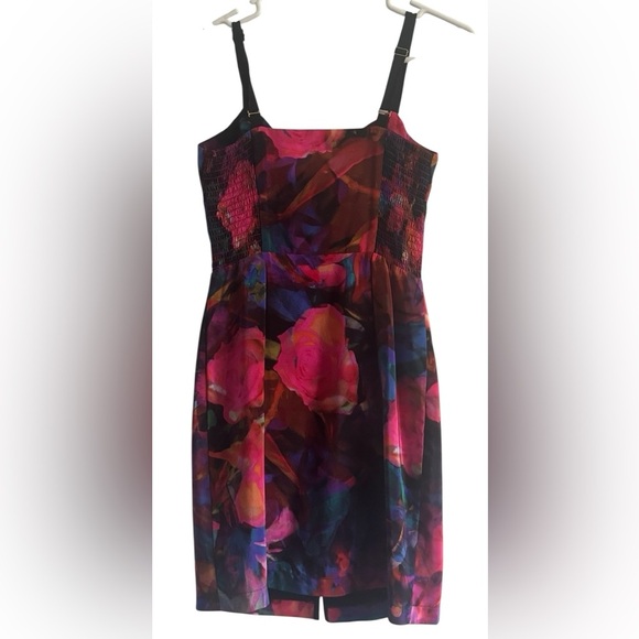 Amanda Uprichard Sleeveless Silk Mini Dress Multicolored Front Zip Size Small - Picture 6 of 14